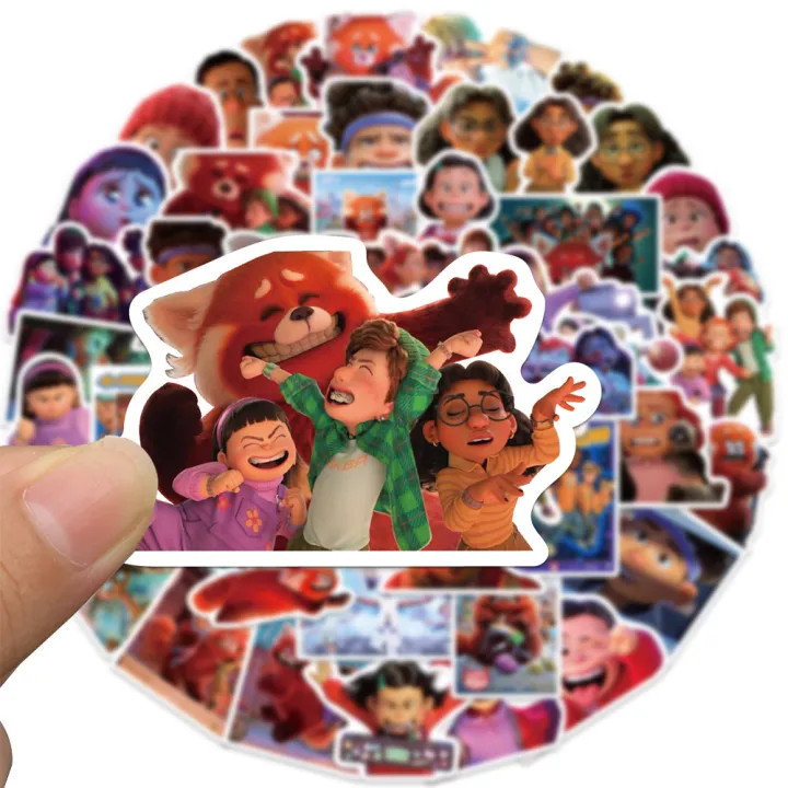 50Pcs%20Turning%20Red%20Stickers%20Decorative%20Luggage%20Notebook%20Cute%20Laptop%20Skateboard%20Decor%20Waterproof%20Stickers%20for%20Kids%20Toys%20Boys%20Gift%20-%20Image%205