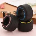F1 Racing Souvenirs Car Tire Keychain Gift Mini Car Keychains Unisex Key-Ring ZHANGNA. 