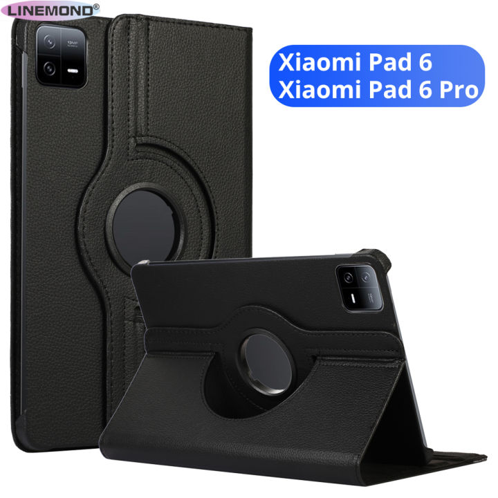 For Xiaomi Pad 6 Case Xiaomi Pad 6 Pro Case 360 Rotating Folio Flip Stand PU Leather Cover for Xiaomi Mi Pad 6 11 inch Tablet