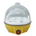 Rapid Cooker: 7 Capacity Electric Egg Cooker for Hard Boiled Poached Eggs, Scrambled Eggs Yellow EU Plug-T33C. 