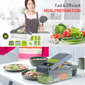 High Quality Vegetable Chopper Mandolin Slicer with Big Container Spiralizer Vegetable Slicer Dicer mssv. 