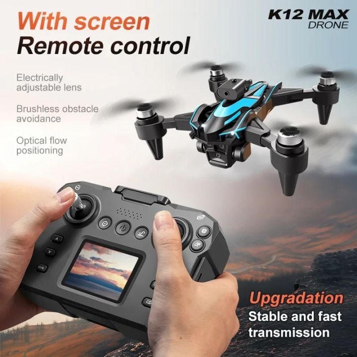 New%20Upgrade%20K12%20MAX%20Mini%20Drone%20with%20Screen%208K%20HD%20Three%20Camera%20Obstacle%20Avoidance%20Brushless%20Aerial%20UAV%20FPV%20RC%20Quadcopter%20Boy%20Toys%20-%20Image%202