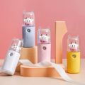 Cute Cow Humidifier Portable Female Makeup Water Replenishment Instrument Handheld USB Women Perfume Nano Sprayer. 