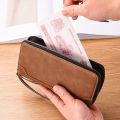 【QuasarQuarters】Wallet Large Capacity Long Clutch Outdoor Bag Men's Clutch Handbag Zipper Style. 