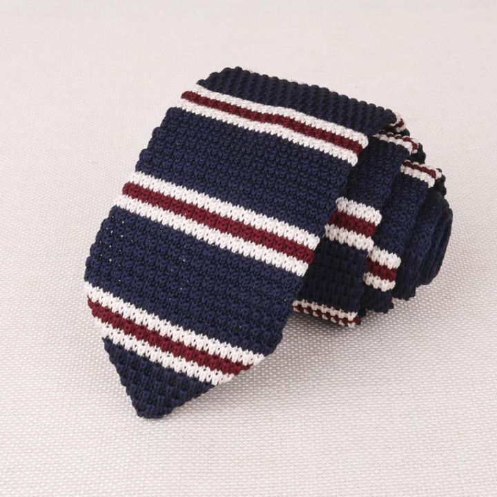 【Funny Bunny Toy Store】Men's Knit 6cm/7cm Neckties Formal Dress Accessories Wedding Party Banquet Knitted Men Daddy's Gift Neckwear