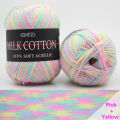 Panda Online 6 Rolls Soft Milk Cotton Yarn DIY Hand Knitting Baby Wool Craft Shawl Scarf Crochet Thread Supplies Assorted Colors. 