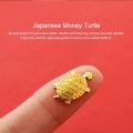 Japanese Money Turtle Asakusa Temple Small Golden Tortoise Guarding Praying Lucky Wealth Home Decoration Lucky Gift. 
