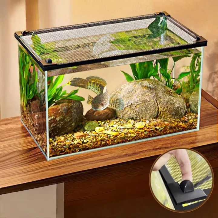 Durable Magnetic Fish Tank Lid Cover DIY Easy Installation Aquarium ...