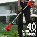 Dravizon Cordless Grass Cutter Machine for Garden, 48V Brush Cutter Machine with 2 Batteries, Ideal Grass Cutter for Home Garden Use | Grass Cutting Machine Electric. 
