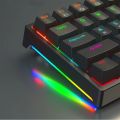 60 Percent Wired Mini Portable Hot Swap RGB Backlit 61 Keys USB Mechanical Keyboard Control For PC Gamer Girl Slim FL Esports. 