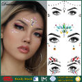 3D Face Jewel Crystal Body Art Sticker Make Up Festival Face Gems Glitter Rhinestones Face Tattoo for Festival Party Dressing UP. 