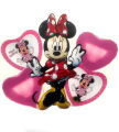 5 Pcs Foil Ballons Minnie Mouse Birthday Party Decorations. 