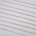 TrustDavis Real 925 Sterling Silver Necklace Water-wave Snake Beads Box Chain 40/45cm Necklace For Woman Necklace Jewelry DC25. 
