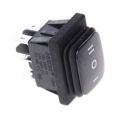 12V Black Waterproof 6Pin DPDT Self Locking Rectangle Rocker Switch Encounter. 