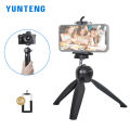 YUNTENG YT228 Mini Tripod Shooting Video Vlog Desktop Tripod with Phone Holder Clip For Smartphones Micro Single Digital Camera. 