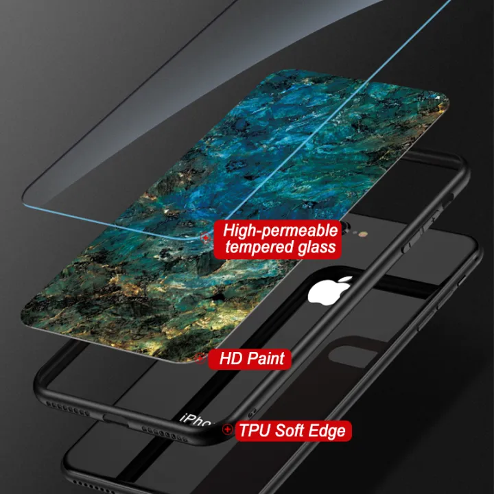 Biruiqu%20For%20ASUS%20ROG%20Phone%202%20ROG%202%20ZS660KL%20Shockproof%20Fashion%20Marble%20Tempered%20Glass%20Back%20Case%20Cover%20-%20Image%207