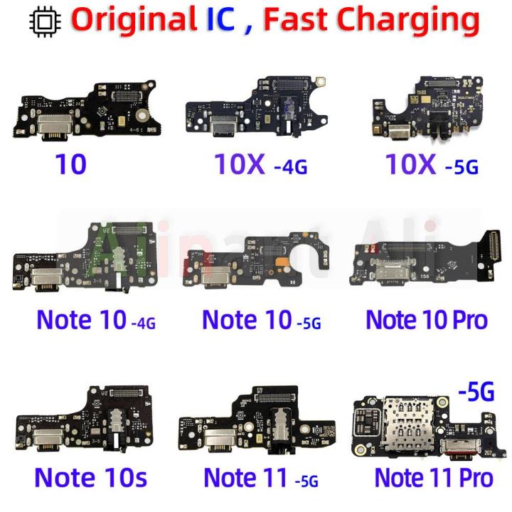 Original For Xiaomi Redmi Note 10 11 10X 10s 4G 5G Pro Fast Charging USB Charger Board Port Connector Mic Dock Flex Cable