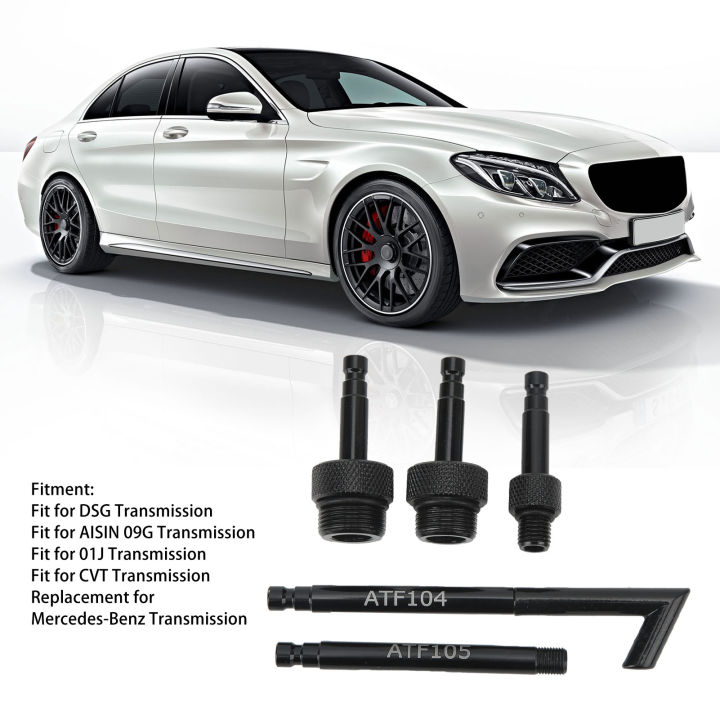 VAS6262%202,%20Precision%20Threads%20Black%20Rustproof%20High%20Strength%20Trans%20Fluid%20Fill%20Adapter%20Wearproof%20for%20AISIN%2009G%2001J%20CVT%20Transmission%20-%20Image%208