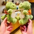 Carrot Plush Dinosaur Keychain Room Decor Stuffed Strawberry Dinosaur Plush Pendant Decoration Lovely Dinosaur Plush Doll Keyring Plush Gift. 