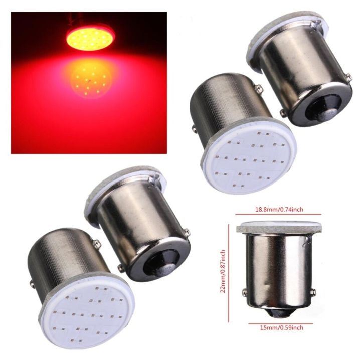 Ruiandsion 4 Lampadine LED 1156 12V Bianco Caldo BA15S P21W - Foto 7