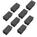 8 Pcs Black Plastic Rectangular Blanking End Caps Inserts 20mm x 40mm. 