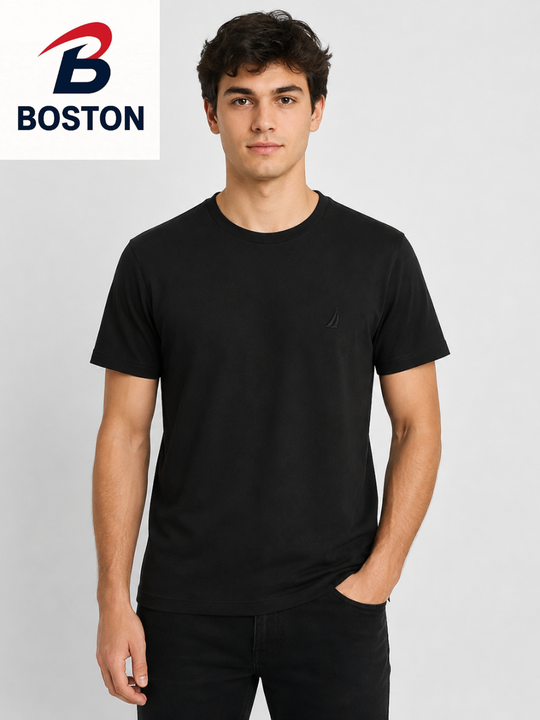 BOSTON Premium Quality Black Color Plain T Shirt