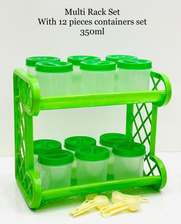 Plastic%20Kitchen%20Spices%20Bottles%20Organizer%20Good%20Quality%20Multi-Purpose%202%20Layers%20Rack%20With%2012%20Pcs%20Spices%20Containers%20Set%20-%20Image%204