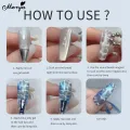 Monja 27Pcs Nail Art Cat Eye Cube Magnet 12Pcs Round Magnet Beads Multi-function Gel Polish Disassemble Magnets Manicure Tools. 