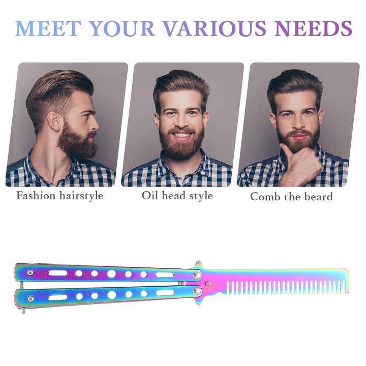 Foldable%20CSGO%20Balisong%20Trainer%20Pocket%20Flail%20Knife%20Uncut%20Blade%20Butterfly%20Comb%20For%20Training%20Tool%20Portable%20Butterfly%20Training%20Knife%20-%20Image%202