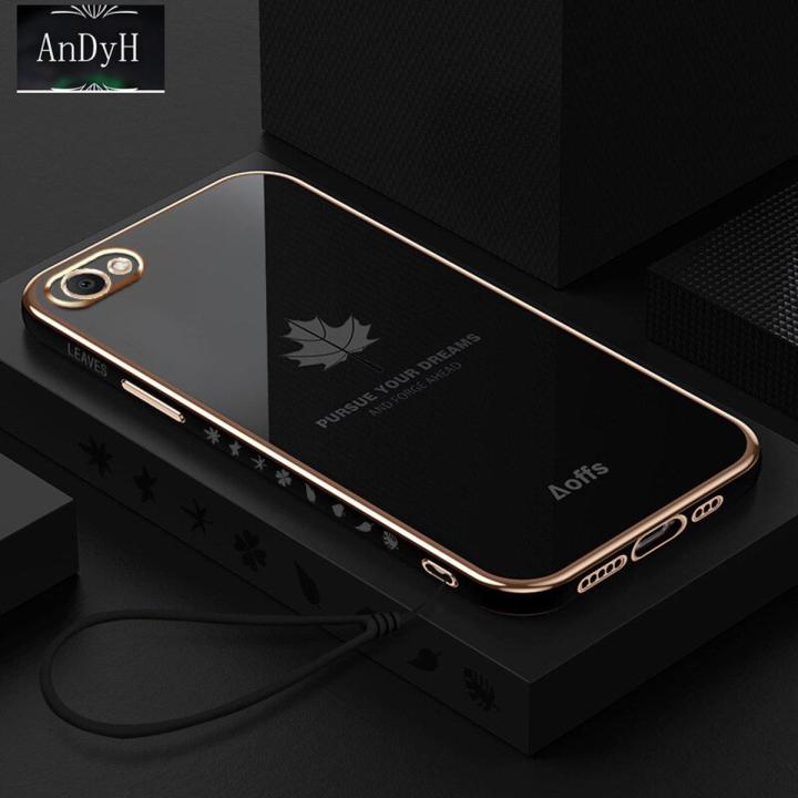 AnDyH Straight Edge Plating Phone case For Vivo Y66 Y67 casing