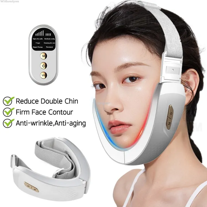 Withoutyou Cheek Face Shape V Flutter Slimming Face LED Therapy Photon ...