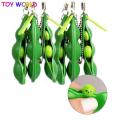 Simple Dimple Toys popper cute peanut-shaped keychains Push Bubble Sensory Stress Reliever Squeeze Pop it Fidget Toy Squeeze Bean Recover Relieve Stress. 