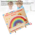 Wooden Color and Number Maze Board Safe Colorful Color Matching Board Game Early Learning for Toddlers. 