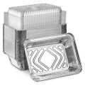 10pcs 750ml Rectangular Tinfoil BBQ Special Thickened Bowl Tray And For Baking Disposable Aluminum Foil Packaging Box.. 