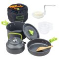 Camping Cooking Set With Kettle - 11Pcs. 