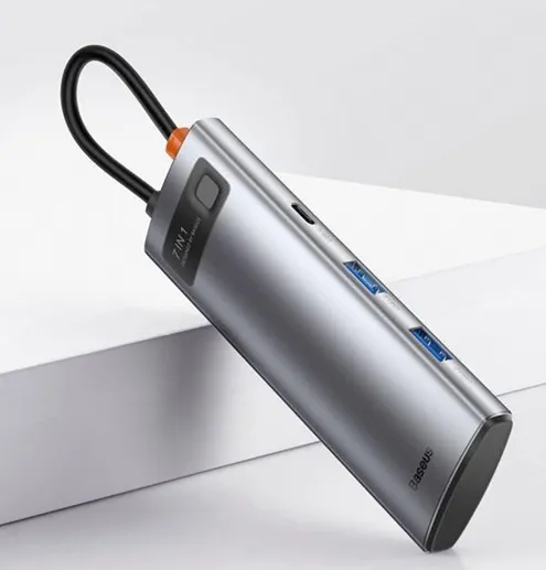 Baseus%20Metal%20Gleam%20Series%207-in-1%20Multifunctional%20Type-C%20HUB%20Docking%20Station%EF%BC%88Type-C%20to%20HDMI*1+USB3.0*2+USB-C*1+PD*1+SD/TF*1)%20-%20Image%202