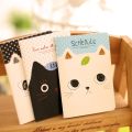 Cute cat mini notebook Stitching Binding note book Portable planner memo stationery office accessories School supplies. 
