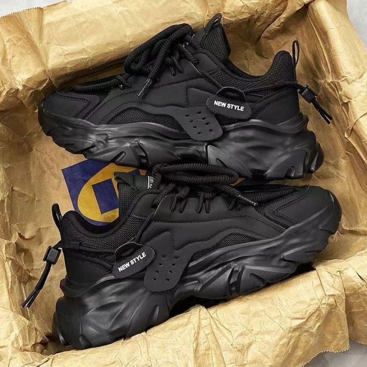 Summer%20men's%20shoes%202024%20New%20Fashionable%20Sports%20Shoes%20Raise%20the%20Bottom%20Non-Slip%20Wear-Resistant%20Daddy%20Shoes%20Men's%20Running%20Shoes%20-%20Image%202