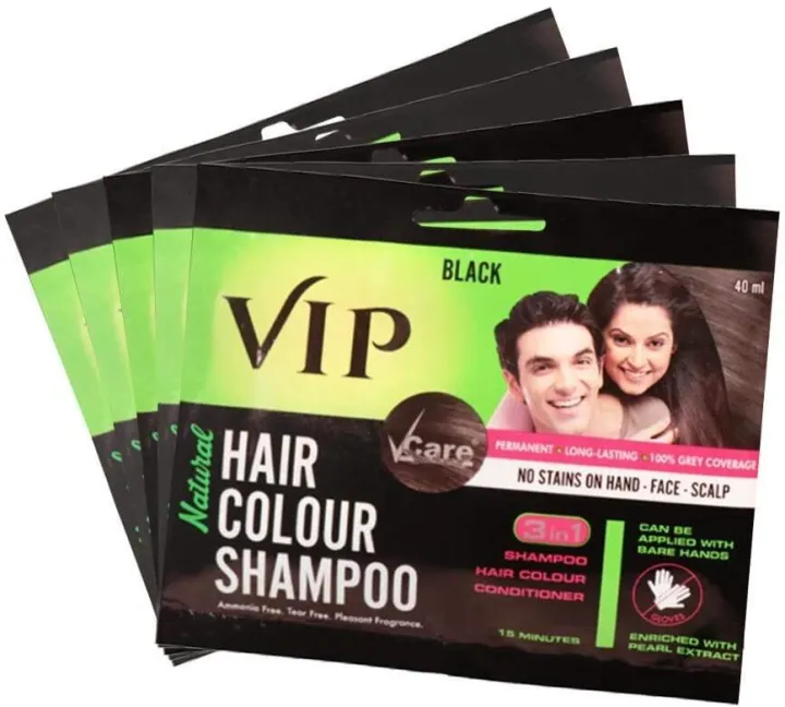 VIP Hair Colour Shampoo 40ml Black