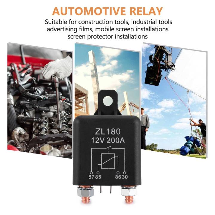12V%20200A%20Relay%20Car%20Truck%20Engine%20Automobile%20Boat%20Car%20Starter%20Heavy%20Duty%20Split%20Charging%20ZL180%20with%202%20Pin%20Footprint%20+%202%20Terminal%20-%20%5B1%20Set%5D%20-%20Image%205