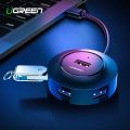 Ugreen USB HUB 4 Port USB 2.0 Splitter Switch with Micro USB Charging Port for  Computer Laptop Accessories HUB USB. 