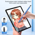 High Quality Universal Pencil Double Silicon Head Touch Capacitive Screen Stylus Caneta Capacitive Pen For Tablet Smartphone AITENG. 