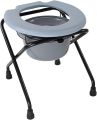 Folding Toilet Commode Stand with Removable Bucket. 