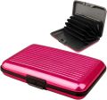 Secure Aluminum Hard Case ATM Credit Cards Wallet Assorted 6 Pack Visiting Card Holder For Men Women. 