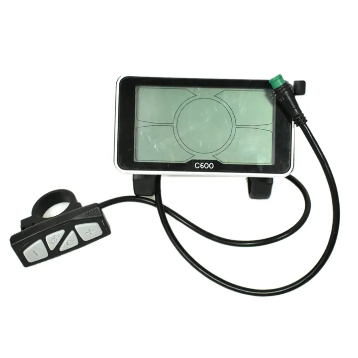 5S Protocol 24V 36V 48V LCD C600 Big 4 Inch Electric Bicycle Display ...