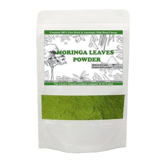 Dehydrated Natural Moringa Leaves powder (50g) Herbal Tea (Murunga Tea)