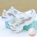 Girls' Mesh Surface White Shoes Women's Shoes 2024 New Summer Breathable Casual Shoes Student Fashion Sports Shoes. 