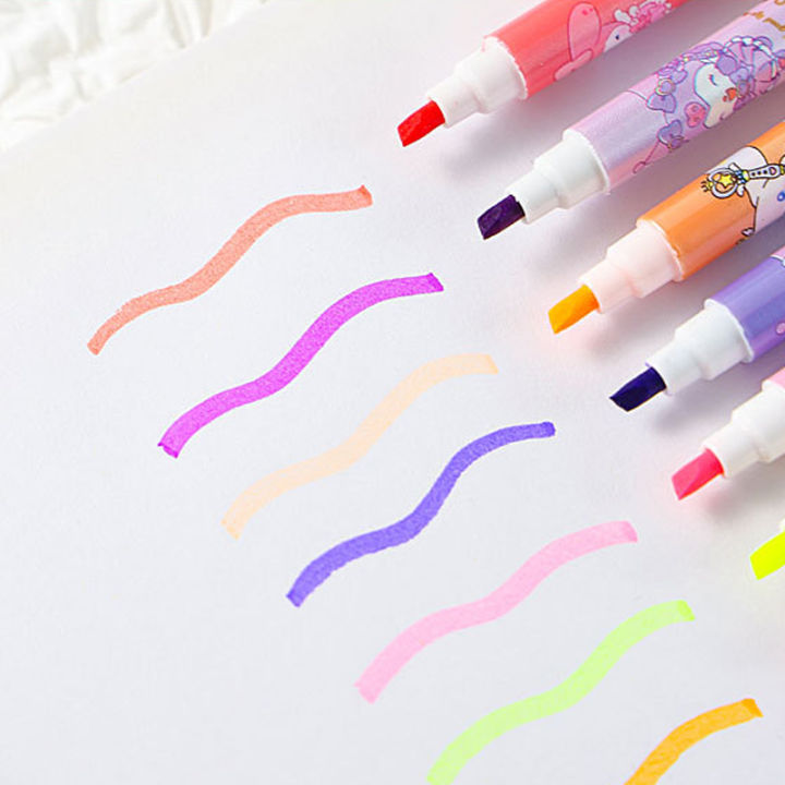 12PCS/Set%20Cartoon%20Cute%20Sanrio%20Pocke%20Fluorescent%20Highlighter%20Pen%20Marker%20Pens%20Stationery%20Material%20School%20Supplie%20Fugar%20-%20Image%207