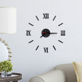 DIY Wall Clock Modern Creative 3D Mirror Wall Clock Large Mute Wall Stickers for Living Room Bedroom Home Decorations. 