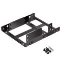 Metal Dual 2.5| To 3.5| Hard Drive Bay Mounting Bracket - 2 X 2.5| To 3.5| HDD / SSD Mounting Bracket. 